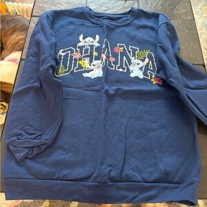 Disney Navy Blue Stitch Sweatshirt